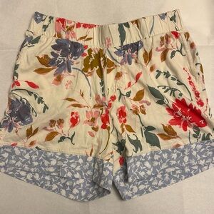Pact Floral Women's Shorts - Red and Blue